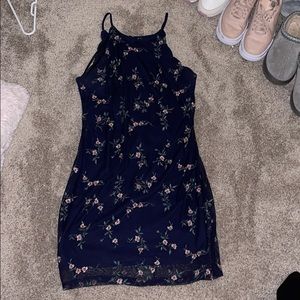 Embroidered mesh body con